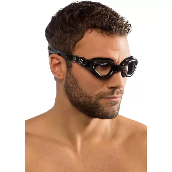 Cressi Adult Swimming Goggles with Flat Lenses for Natural Vision | Right Made in Italy