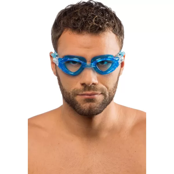 Cressi Adult Swimming Goggles with Flat Lenses for Natural Vision - Soft Silicone - Fox: made in Italy