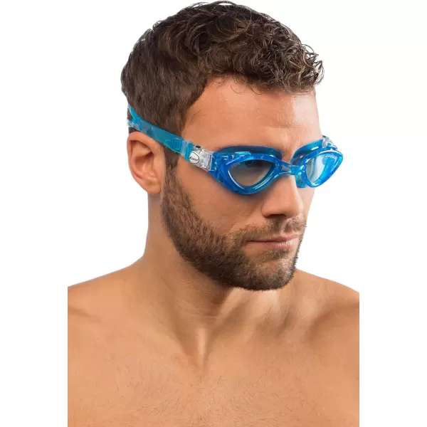 Cressi Adult Swimming Goggles with Flat Lenses for Natural Vision - Soft Silicone - Fox: made in Italy