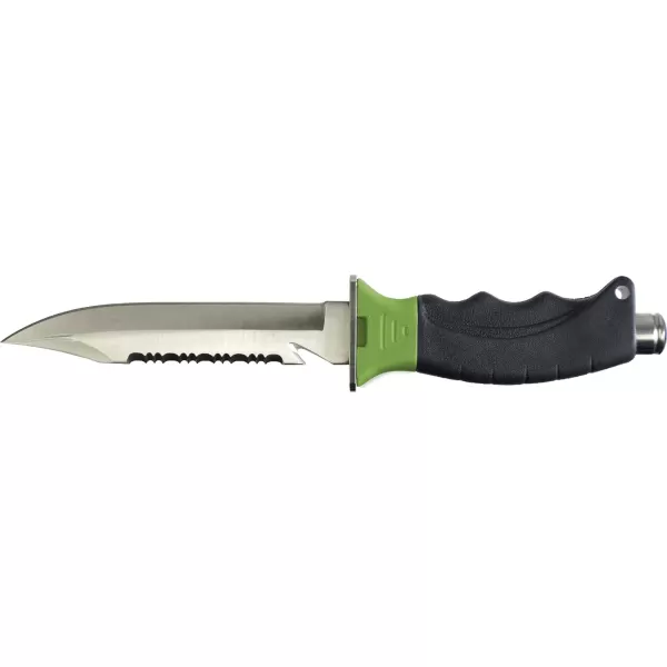 Cressi Borg, Long Blade Knife for Diving and Spearfishing Knife - Pointed &amp; Blunt Tip