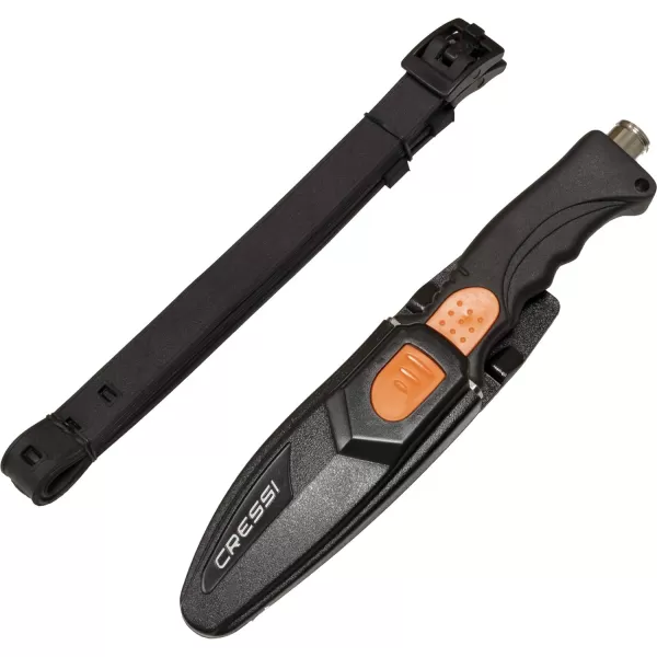 Cressi Borg, Long Blade Knife for Diving and Spearfishing Knife - Pointed &amp; Blunt Tip