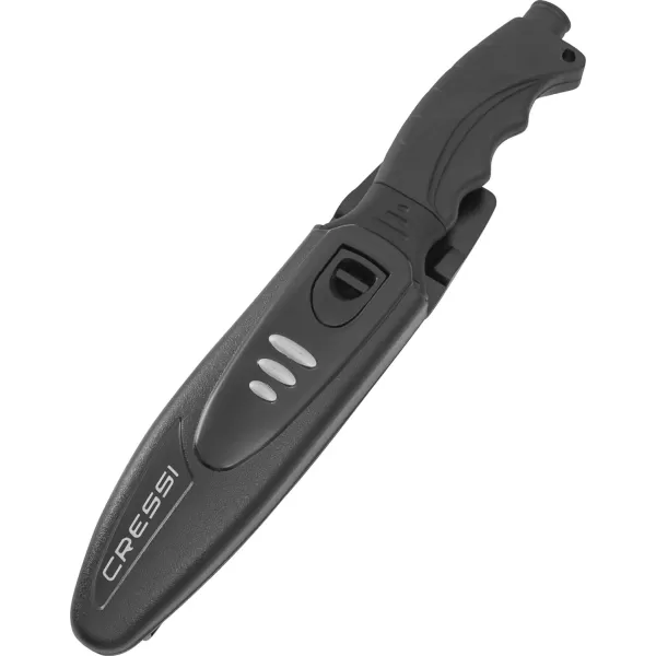 Cressi Borg, Long Blade Knife for Diving and Spearfishing Knife - Pointed &amp; Blunt Tip