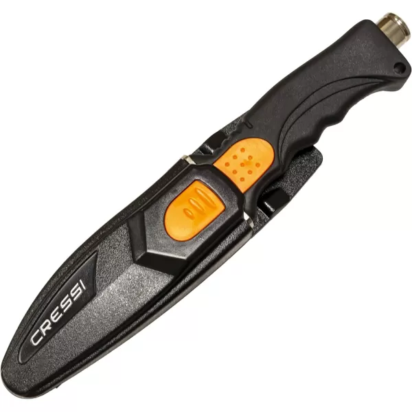 Cressi Borg, Long Blade Knife for Diving and Spearfishing Knife - Pointed &amp; Blunt Tip