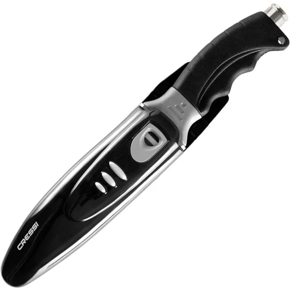 Cressi Borg, Long Blade Knife for Diving and Spearfishing Knife - Pointed &amp; Blunt Tip