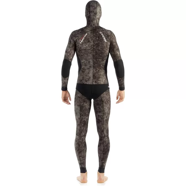 Cressi Camouflage Wetsuit for Spearfishing - Loading Pad, Knee Protection, Mimetic Pattern - Blue &amp; Green Hunter 2.5 &amp; 3.5 mm