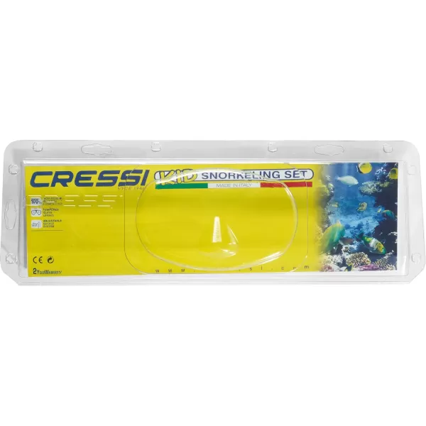 Cressi Children Wide View Comfortable Snorkeling Set - Ondina &amp; Top Jr: made in Italy