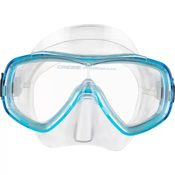 Cressi Children Wide View Comfortable Snorkeling Set - Ondina &amp; Top Jr: made in Italy