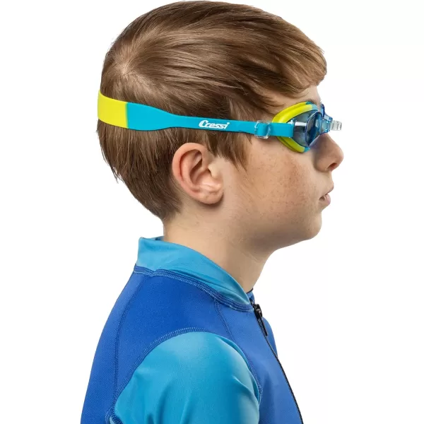 Cressi Colorful Kids Swim Goggles for Boys and Girls 4-8 Years Old - Dolphin 2.0, Starfish, and Seahorse: Designed in Italy