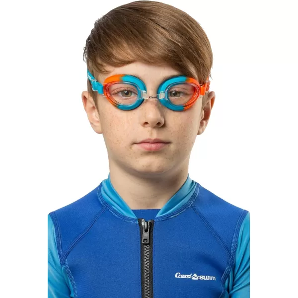 Cressi Colorful Kids Swim Goggles for Boys and Girls 4-8 Years Old - Dolphin 2.0, Starfish, and Seahorse: Designed in Italy