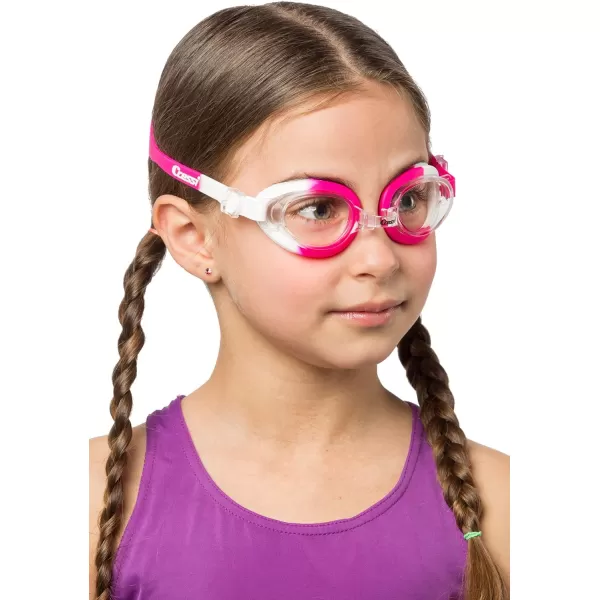 Cressi Colorful Kids Swim Goggles for Boys and Girls 4-8 Years Old - Dolphin 2.0, Starfish, and Seahorse: Designed in Italy