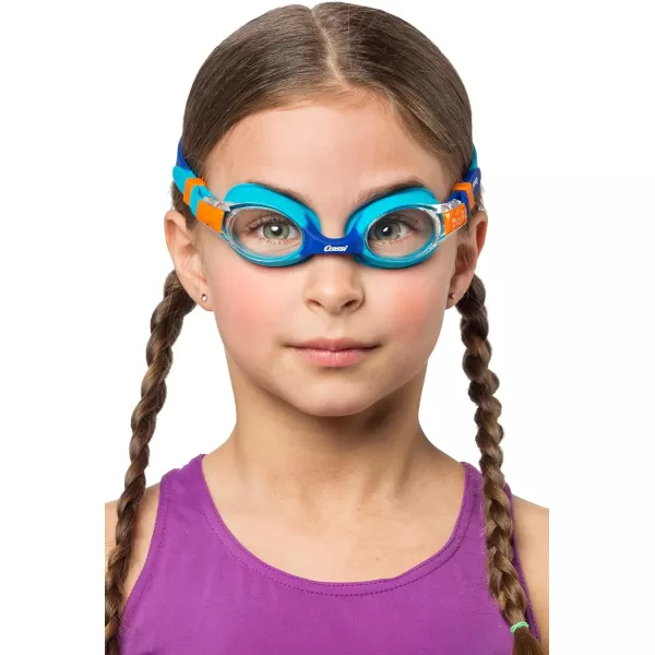 Cressi Colorful Kids Swim Goggles for Boys and Girls 4-8 Years Old - Dolphin 2.0, Starfish, and Seahorse: Designed in Italy