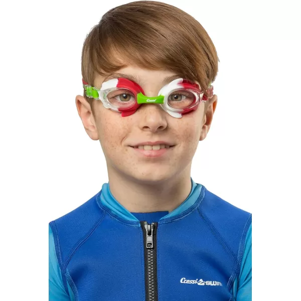 Cressi Colorful Kids Swim Goggles for Boys and Girls 4-8 Years Old - Dolphin 2.0, Starfish, and Seahorse: Designed in Italy