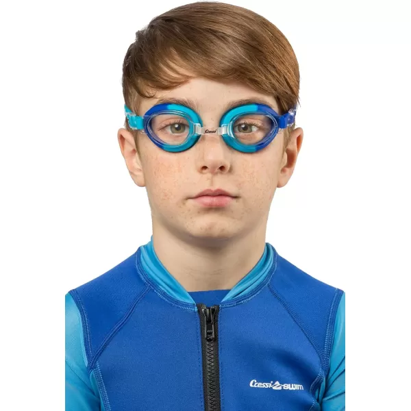 Cressi Colorful Kids Swim Goggles for Boys and Girls 4-8 Years Old - Dolphin 2.0, Starfish, and Seahorse: Designed in Italy