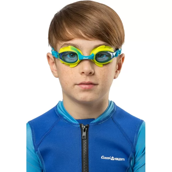 Cressi Colorful Kids Swim Goggles for Boys and Girls 4-8 Years Old - Dolphin 2.0, Starfish, and Seahorse: Designed in Italy