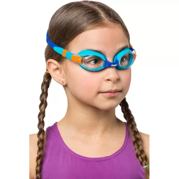 Cressi Colorful Kids Swim Goggles for Boys and Girls 4-8 Years Old - Dolphin 2.0, Starfish, and Seahorse: Designed in Italy