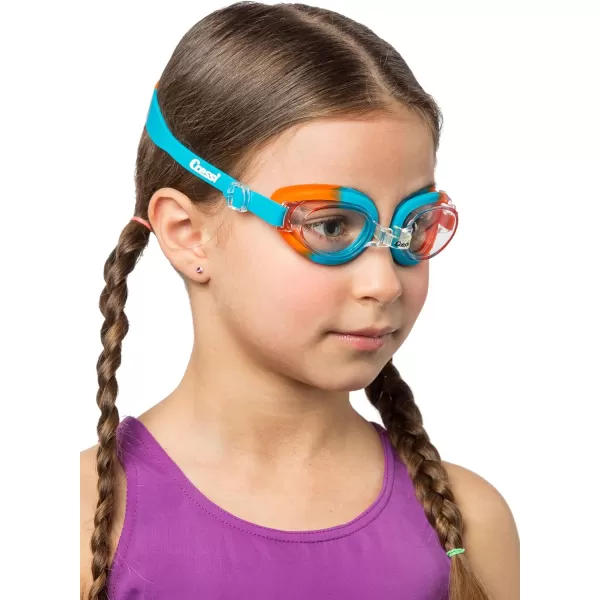 Cressi Colorful Kids Swim Goggles for Boys and Girls 4-8 Years Old - Dolphin 2.0, Starfish, and Seahorse: Designed in Italy