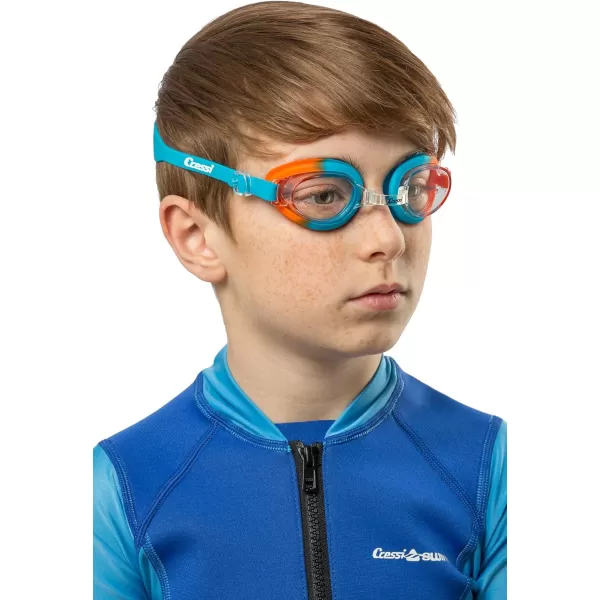 Cressi Colorful Kids Swim Goggles for Boys and Girls 4-8 Years Old - Dolphin 2.0, Starfish, and Seahorse: Designed in Italy