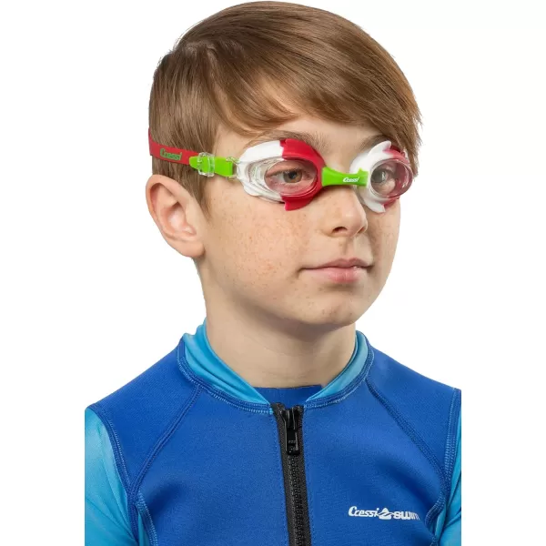 Cressi Colorful Kids Swim Goggles for Boys and Girls 4-8 Years Old - Dolphin 2.0, Starfish, and Seahorse: Designed in Italy