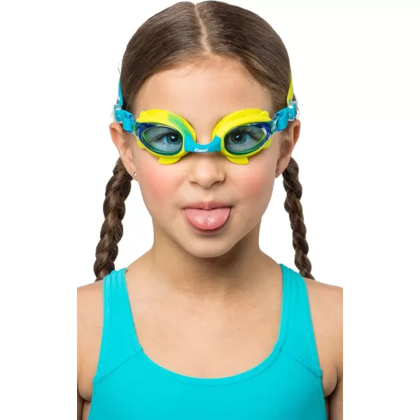 Cressi Colorful Kids Swim Goggles for Boys and Girls 4-8 Years Old - Dolphin 2.0, Starfish, and Seahorse: Designed in Italy