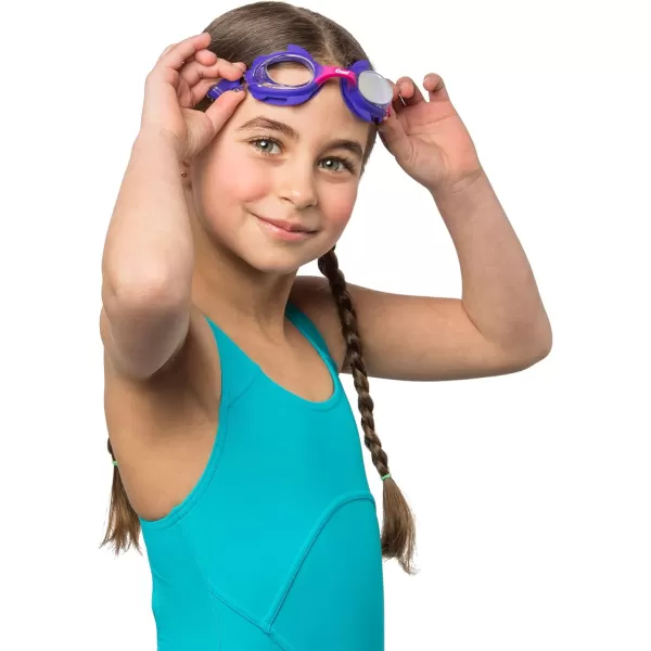 Cressi Colorful Kids Swim Goggles for Boys and Girls 4-8 Years Old - Dolphin 2.0, Starfish, and Seahorse: Designed in Italy