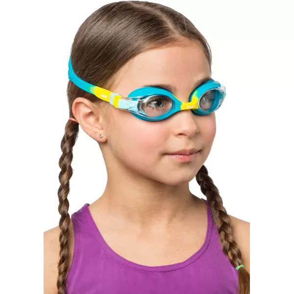 Cressi Colorful Kids Swim Goggles for Boys and Girls 4-8 Years Old - Dolphin 2.0, Starfish, and Seahorse: Designed in Italy