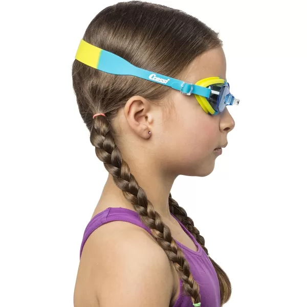 Cressi Colorful Kids Swim Goggles for Boys and Girls 4-8 Years Old - Dolphin 2.0, Starfish, and Seahorse: Designed in Italy