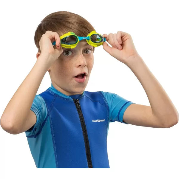 Cressi Colorful Kids Swim Goggles for Boys and Girls 4-8 Years Old - Dolphin 2.0, Starfish, and Seahorse: Designed in Italy