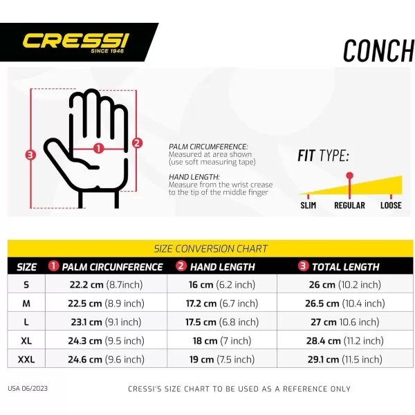 Cressi Conch Dyfiber Gloves - Protects Against Bumps and Scratches Without Losing Dexterity- Ideal for Spearfishing