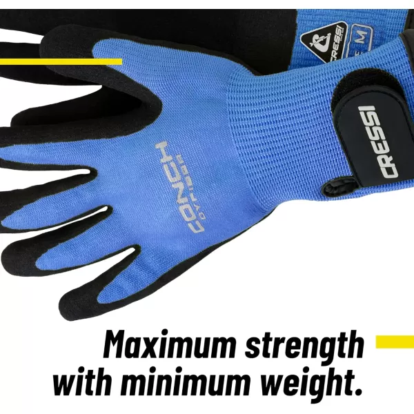 Cressi Conch Dyfiber Gloves - Protects Against Bumps and Scratches Without Losing Dexterity- Ideal for Spearfishing