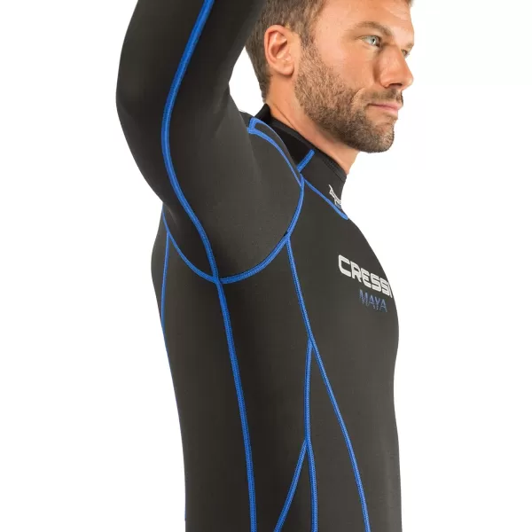 Cressi Full Diving Snorkeling Men's and Ladies' Wetsuit 2.5mm in Premium High Stretch Neoprene - Maya: Designed in Italy