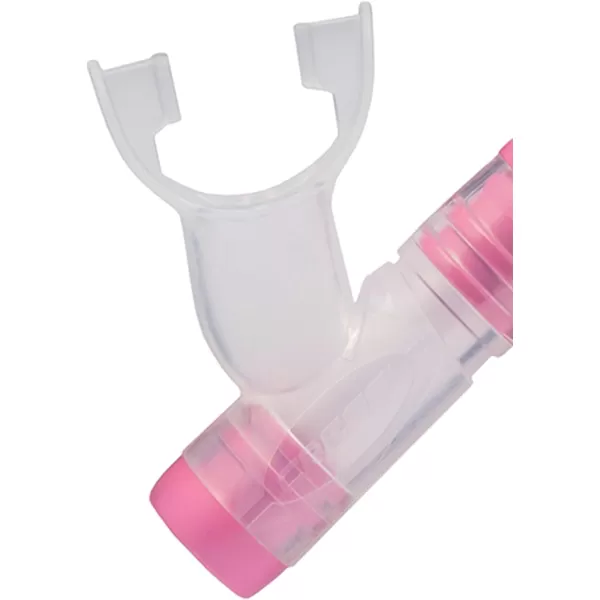 Cressi Kids Semi-Dry Snorkel - Splash-Guard on Top, Bottom Purge Valve, Silicone Mouthpiece, Quick-Release Keeper - Top: made in Italy