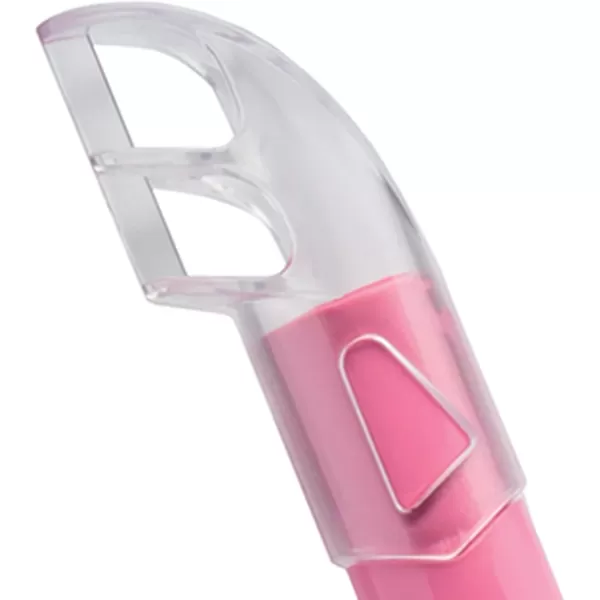 Cressi Kids Semi-Dry Snorkel - Splash-Guard on Top, Bottom Purge Valve, Silicone Mouthpiece, Quick-Release Keeper - Top: made in Italy