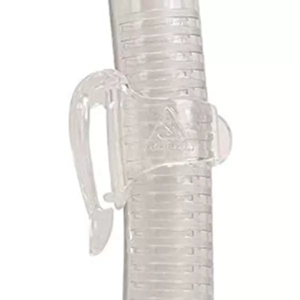 Cressi Kids Semi-Dry Snorkel - Splash-Guard on Top, Bottom Purge Valve, Silicone Mouthpiece, Quick-Release Keeper - Top: made in Italy