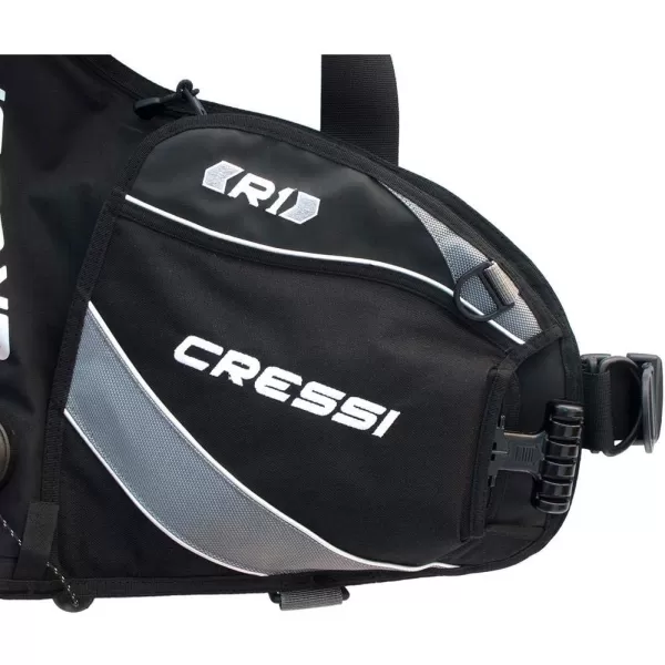 Cressi Lightweight Scuba Diving Jacket BCD with Integrated Movable Weight Pockets and 3 Exhaust Valves: R1: Designed in Italy