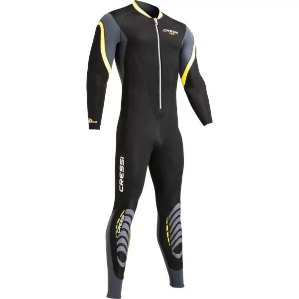 Cressi Men's Front-Zip Full Wetsuit for Water Activities - Bahia 2 mm Man: Designed in Italy by Cressi