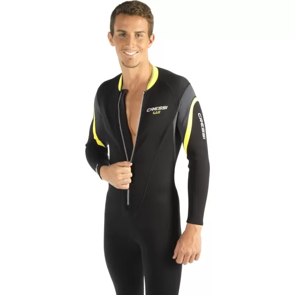 Cressi Men's Front-Zip Full Wetsuit for Water Activities - Bahia 2 mm Man: Designed in Italy by Cressi