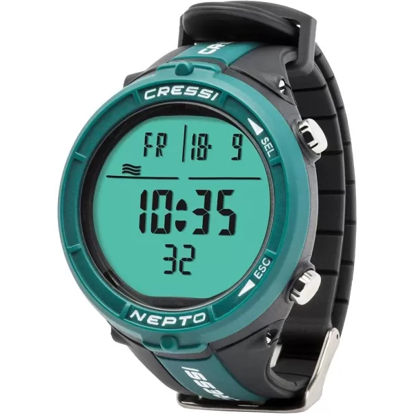 Cressi Nepto Freediving Watch Computer - Fully Customizable - Protection against Taravana risk - Logbook - Made in Italy