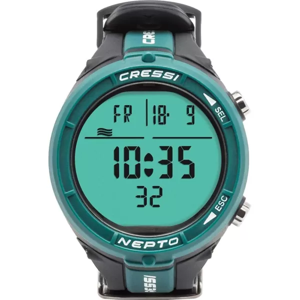 Cressi Nepto Freediving Watch Computer - Fully Customizable - Protection against Taravana risk - Logbook - Made in Italy