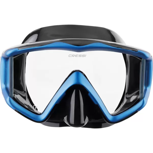 Cressi Perfect View Scuba Diving, Snorkeling Mask in Pure Comfortable Silicone - Liberty Triside SPE: Designed in Italy