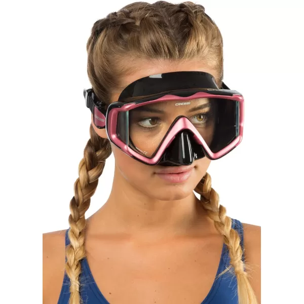 Cressi Perfect View Scuba Diving, Snorkeling Mask in Pure Comfortable Silicone - Liberty Triside SPE: Designed in Italy