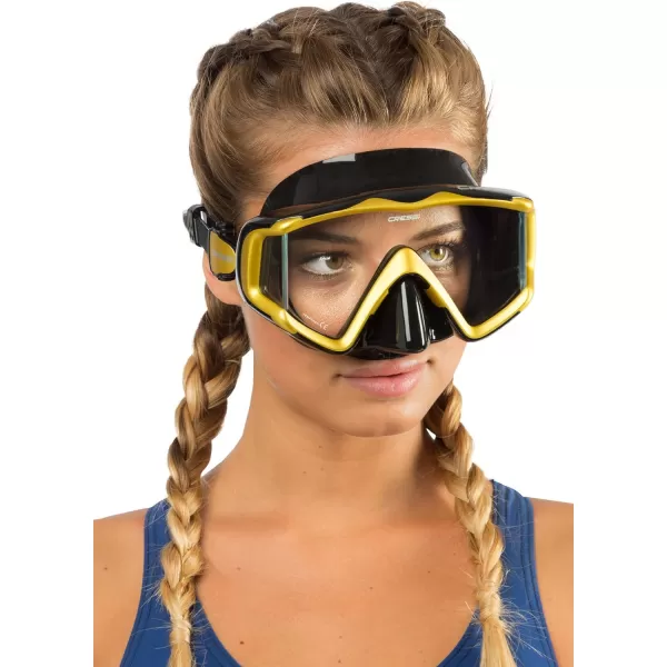 Cressi Perfect View Scuba Diving, Snorkeling Mask in Pure Comfortable Silicone - Liberty Triside SPE: Designed in Italy