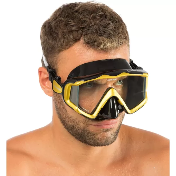 Cressi Perfect View Scuba Diving, Snorkeling Mask in Pure Comfortable Silicone - Liberty Triside SPE: Designed in Italy