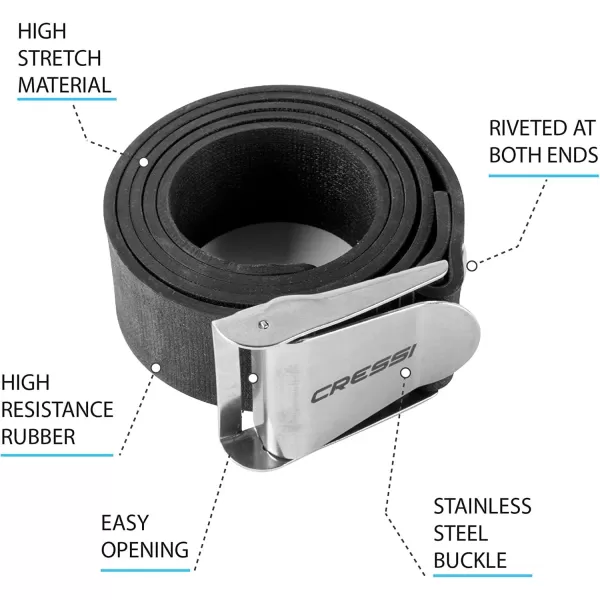 Cressi Quick-Release Elastic Belt)
