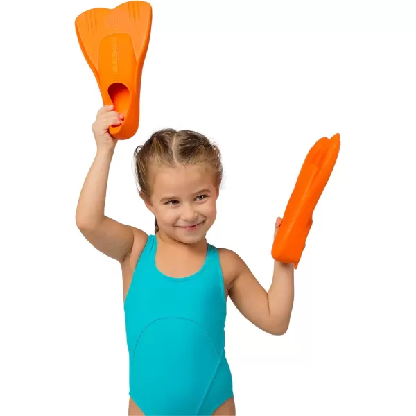 Cressi Short Floating Swim Fins to Learn to Swim - For Kids 1 Years Old and up - Mini Light: designed in Italy