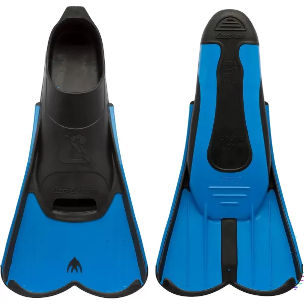 Cressi Short Full Foot Pocket Fins for Swimming or Training in the Pool and in the Sea - Light: made in Italy