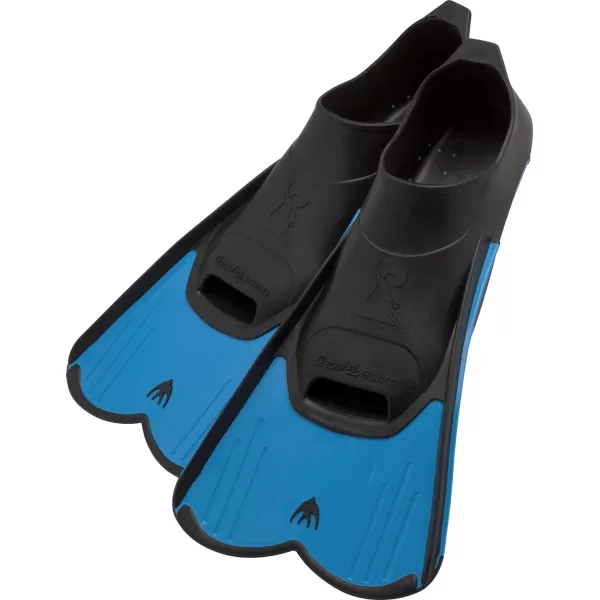 Cressi Short Full Foot Pocket Fins for Swimming or Training in the Pool and in the Sea - Light: made in Italy