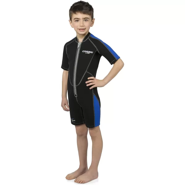 Cressi Short Kids, Boys &amp; Girls, Front-Zip Neoprene Wetsuit for All Water Sports | Lido Junior