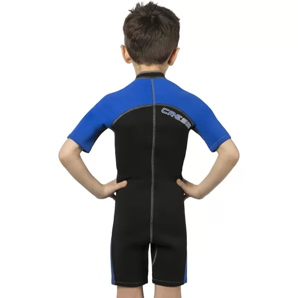 Cressi Short Kids, Boys &amp; Girls, Front-Zip Neoprene Wetsuit for All Water Sports | Lido Junior