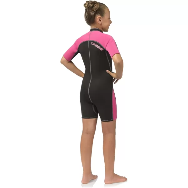 Cressi Short Kids, Boys &amp; Girls, Front-Zip Neoprene Wetsuit for All Water Sports | Lido Junior