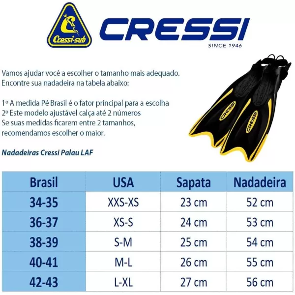 Cressi Snorkeling Adjustable Fins for All Family - Long Blade Versatile Open Heel Flippers - Palau: made in Italy